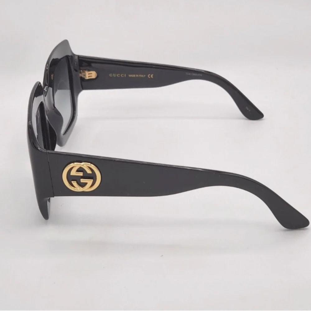 💯- New - Gucci Oversized Black New Ship Same Day Gg0053s Square Sunglasses